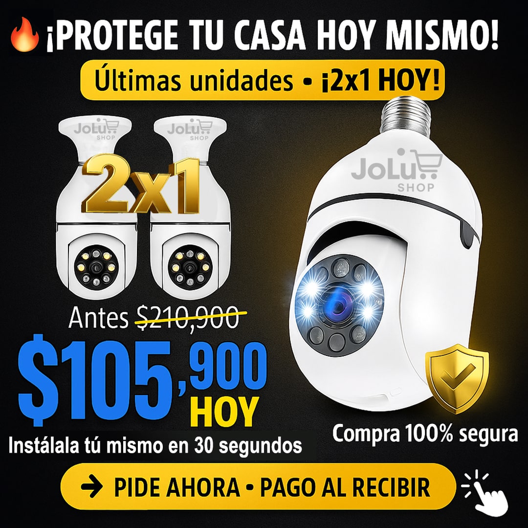 2x1 Camara Tipo Bombilla